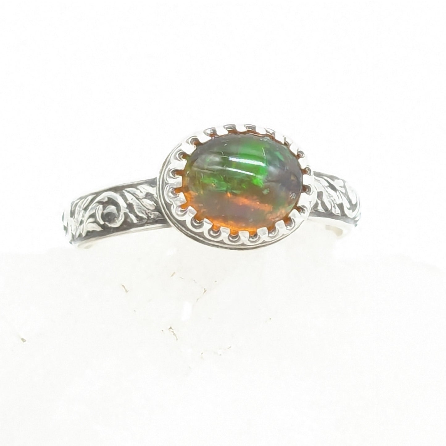Ethiopian Opal in Sterling Silver Ring