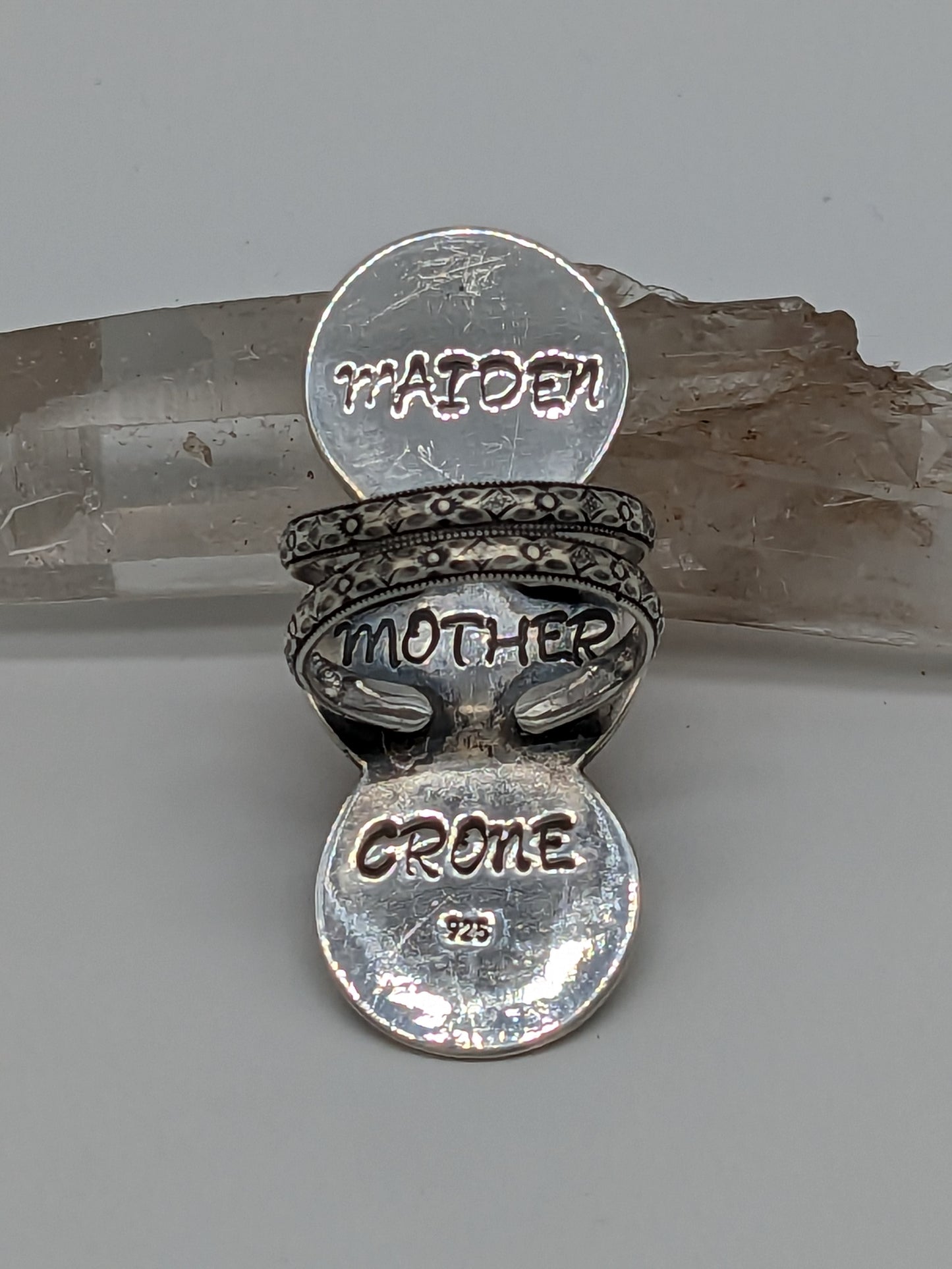 Triple Moon Goddess - Citrine