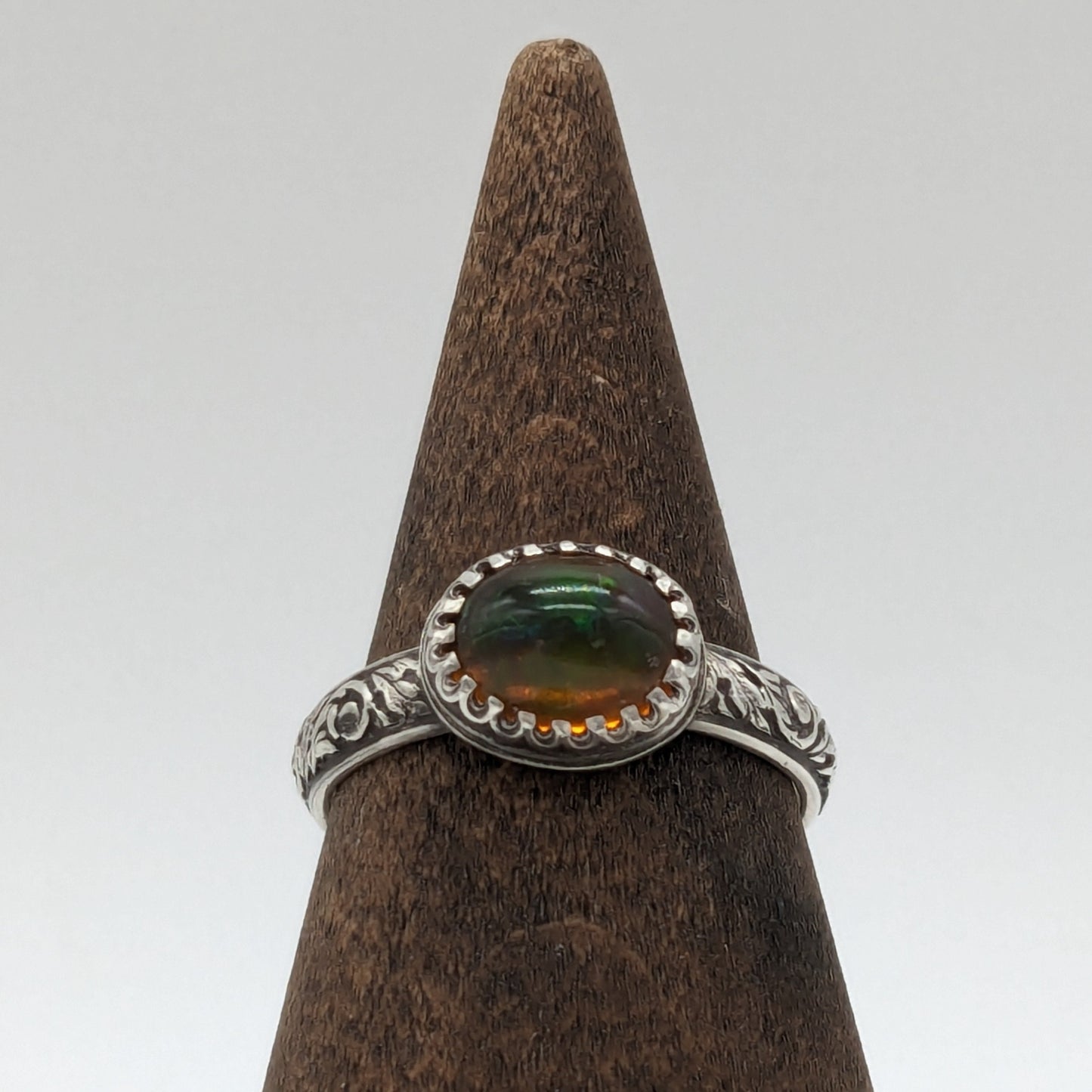 Ethiopian Opal in Sterling Silver Ring