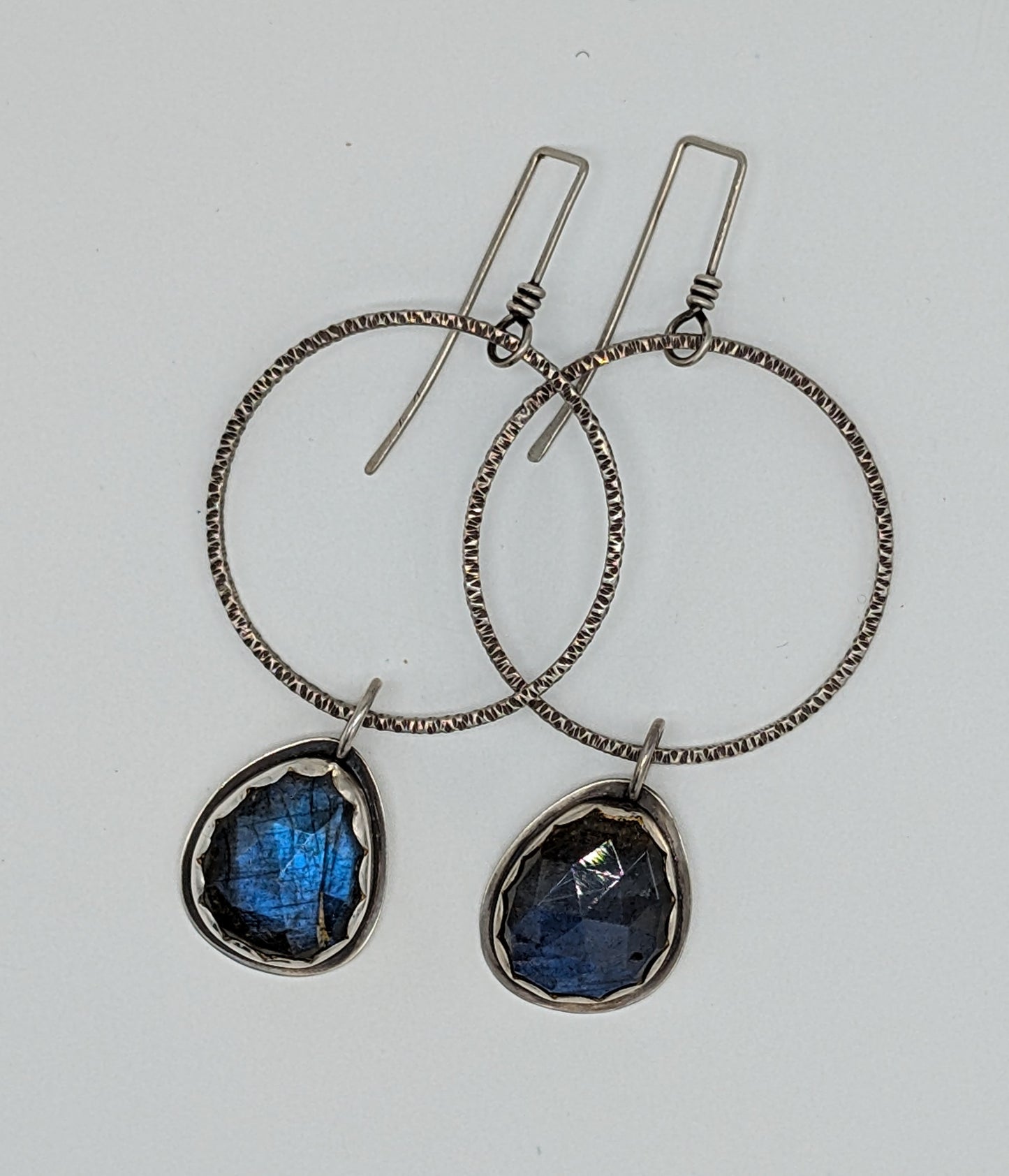 Elegant hoops with dangles