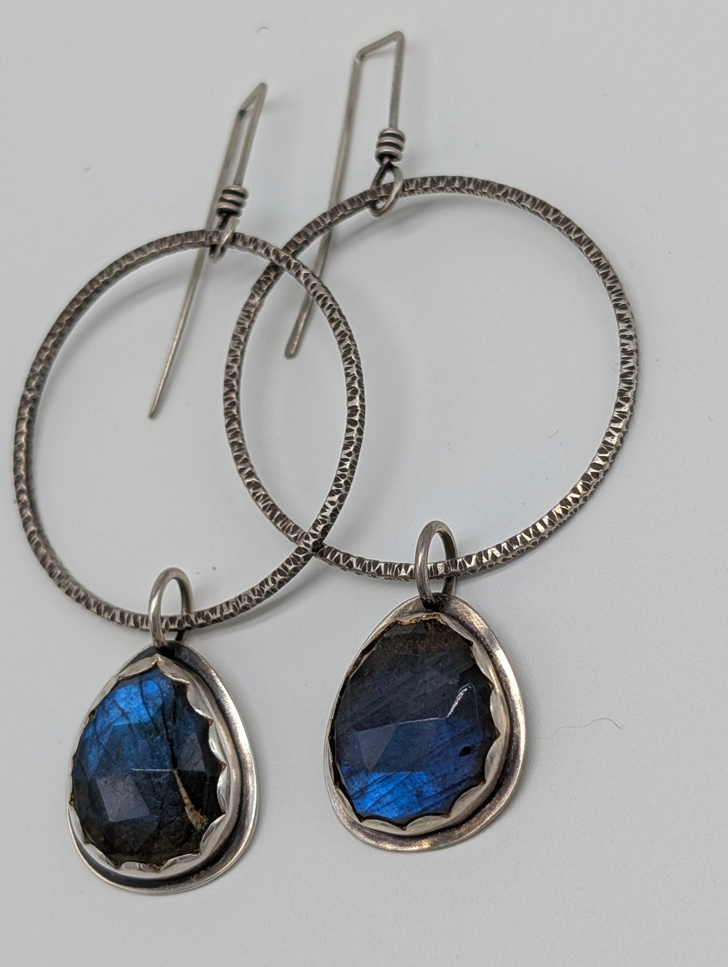 Elegant hoops with dangles