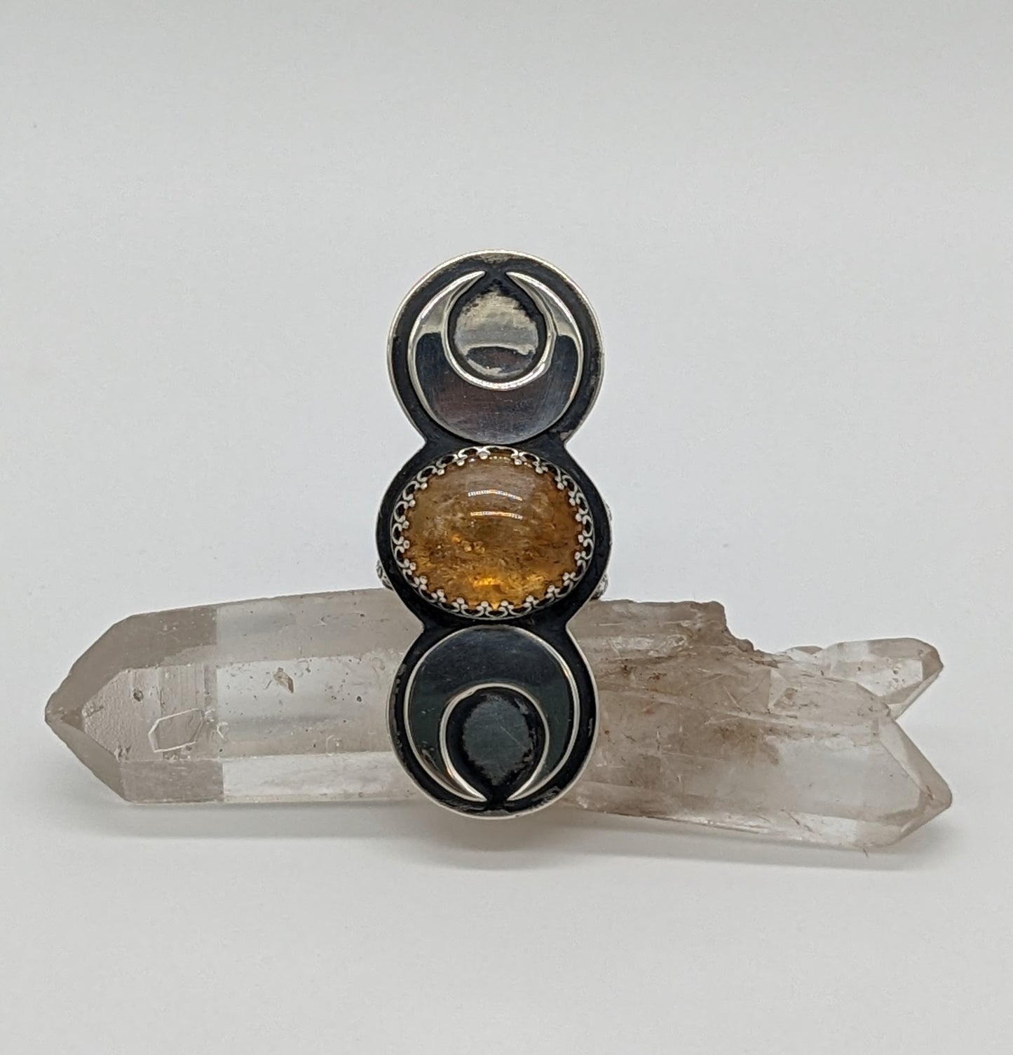 Triple Moon Goddess - Citrine